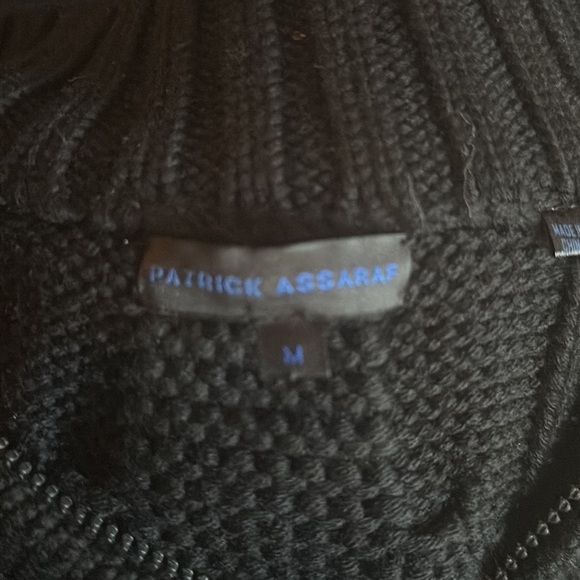 Patrick Assaraf 100% Merino wool zip up knit cardigan - Picture 3 of 4